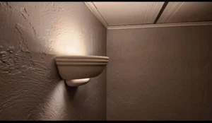 Ameritech 1-Light White Wall Sconce Easy Mount Prewired Paintable Primed Ceramic - Picture 1 of 15