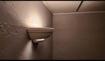 Ameritech 1-светлое белое настенное бра легкое крепление предварительно проводное окрашиваемое грунтованное керамическое - Изображение 1 из 4