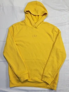 Sudadera con capucha Gap para hombre talla mediana amarilla con logotipo bordado - Imagen 1 de 8