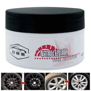 100g Polish Tire Wax UV Protection Car Tire Dressing Wax Reduce Tyre Dust & Dirt - Picture 1 of 12
