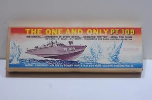 DUMAS PT 109 MODEL CONSTRUCTION KIT FOR R/C 33” LONG 9” BEAM VINTAGE PARTIALLY B - Picture 1 of 20