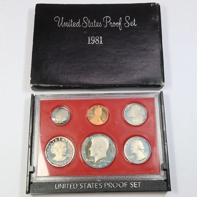 1981 S | US Proof Set - Type 2 Susan B Anthony #42922Q - Image 1 of 4