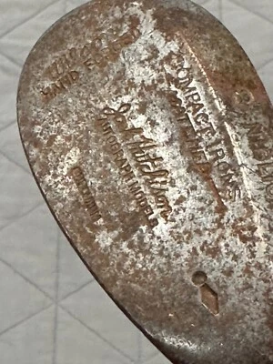 "Antiguo eje de acero vintage Wilson Jock Hutchison 'Autógrafo' 8 niblick 35,5""" Foto 1 de 4