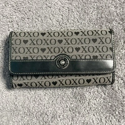 Cartera de muñeca XOXO vintage para mujer gris negra Foto 1 de 4