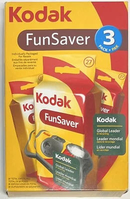 Disposable Kodak Camera [Camera] 3Pack New & Sealed EXP. 7/2012 - Image 1 of 4