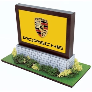 Real Racing Models Roadside Billboard "Porsche" 1/43 scale slot car building - Picture 1 of 5
