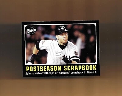 2002 Upper Deck Vintage POSTSEASON SCRAPBOOK # 297 DEREK JETER NY YANKEES SHARP! - Image 1 of 2