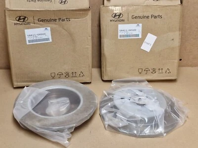 Kia Picanto Hyundai i10 Rear brake Disc Set 1.0 1.1 CRDi 1.2 584110X500 Genuine - Image 1 of 4