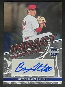 BRYCEN MAUTZ 2023 Panini Elite Extra Edition Impact Impressions Auto #II-BMZ - Picture 1 of 2