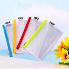  4Pcs Farbe Transparent Briefpapier Stift Taschen EVA Wasserdichte Mesh Grid