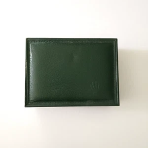 Rolex Green Watch Case Leather Wood Vintage - Picture 1 of 10