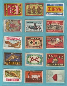 ETIQUETAS MATCHBOX - SURTIDAS - 30 ETIQUETAS SURTIDAS MATCHBOX (N) - Imagen 1 de 2