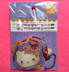 Halloween Sanrio Characters Halloween Garland Mini Flag Japan Kawaii New - Picture 1 of 3