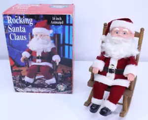 Vintage Gemmy Dondolo Babbo Natale Movimento Natalizio Animato 16" Motion-ette 1991 - Foto 1 di 18