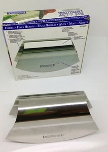Rock & Chop Mezzaluna Blade Vegetable Chopper Stainless Steel Cutter Gadgets - Picture 1 of 5
