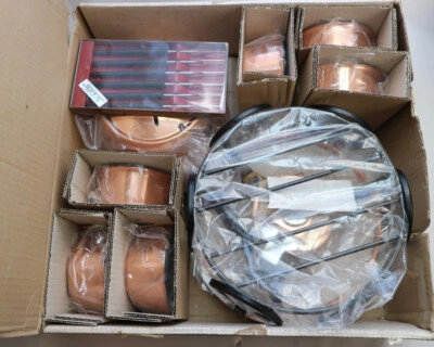 Fondue-Set Mahasi der Spring Gourmet Line, Kupfer, unbenutzt in OVP - Bild 1 von 4