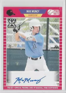 Max Muncy Los Angeles Dodgers 2021 Pro Set Leaf Rookie Red Auto #PS-MM3 - Picture 1 of 1