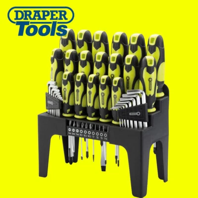 Draper Screwdriver Set with Storage Stand & Allen/Hex Key & Bit 44 Pc Tool Green - Image 1 of 3