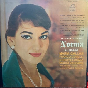 BELLINI-NORMA-CALLAS-LA SCALA-ORIGINAL ANGEL RECORDS 3-LP VINYL BOX SET-USED - Picture 1 of 7