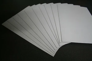 10 x 1mm x A4 Magnetic Magnet Sheets (White PVC Front Face) - Fridge Flexible - Picture 1 of 3