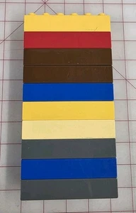 Lot of 10 Lego Duplo 2x6 Bricks Blocks Assorted Colors - Picture 1 of 2