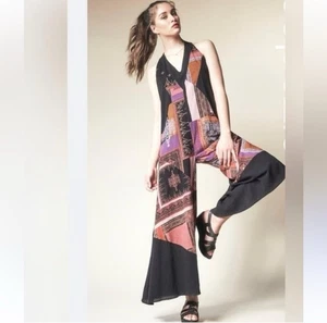 Free People Jumpsuit All Patched Up Boho Wide Leg Gr. Medium - Bild 1 von 13