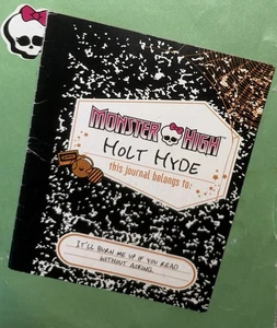 Monster High Dolls Ricambi Holt Hyde 1a Onda Diario Diario Giornale Ottime Condizioni - Foto 1 di 8