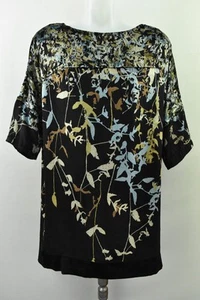 DIANE VON FURSTENBERG Women`s Shirt Dress 3/4 Sleeve Tunic Viscose Silk size 12 - Picture 1 of 9