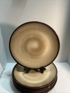 6–Sango NOVA BROWN 4933 Dinner Plate 11-1/8" Very Nice 2606 - Picture 1 of 10