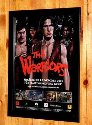 2005 The Warriors PS2 Xbox Werbeblatt Gerahmt Poster Ad Page Framed Vintage - Bild 1 von 4