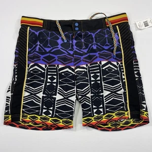 Robert Graham Swim Trunks Men’s 34 Platypus Multi Color Aztec Print Board Shorts - Picture 1 of 9