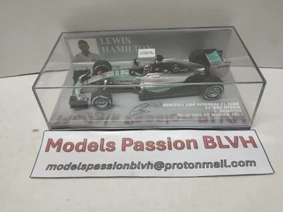 Mercedes W06 Hamilton Malaysian GP 2015 1/43 Minichamps - Photo 1/4