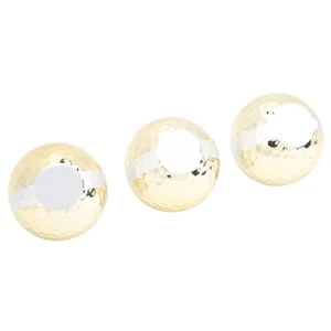 3Pcs Gold Plated Ribbon Ball Luxurious Elegant Ball Gifts For Ope GL - Picture 1 of 22