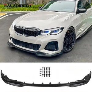 For 2019-2022 Bmw G20 3 SERIES 330I M340I Carbon Fiber Style M Front Bumper Lip - Picture 1 of 11