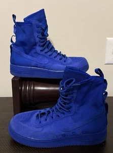 Nike Special Field Air Force 1 High Game Royal Blue 864024-401 Men's sz 9 - Picture 1 of 5