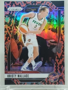 2024 Panini WNBA Prizm KRISTY WALLACE Snakeskin Prizm #133 Indiana Fever - Picture 1 of 7
