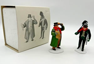 Dept 56 Heritage Village Town Crier & Chimney Sweep 2 pc Handpainted Accessories - Picture 1 of 11