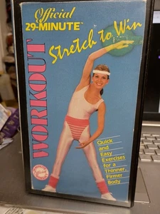 Official 29-Minute Workout Stretch To Win VHS VCR Video Tape Used Fitness  - Bild 1 von 2