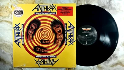 ANTHRAX STATE OF EUPHORIA VINYL 1ST PRESS W/HOLOSTICKER W/HYPE SHRINK INTACT NM- - Imagem 1 de 4