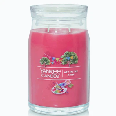 Yankee Candle - ART IN THE PARK  20 oz Large 2 Wick 2002 - Image 1 of 2