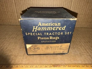 Juego de tractores especiales martillados americanos de colección anillos de pistón estándar T-3-S NOS - Imagen 1 de 6