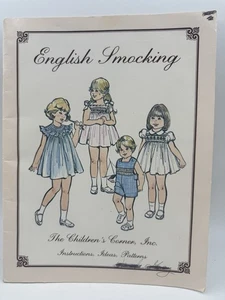 English Smocking Book The Children's Corner Instructions Patterns vintage 1981 - Picture 1 of 7