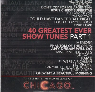 40 GREATEST EVER SHOW TUNES PART 1 ( DAILY MAIL Newspaper 20 Track CD ) - Bild 1 von 3