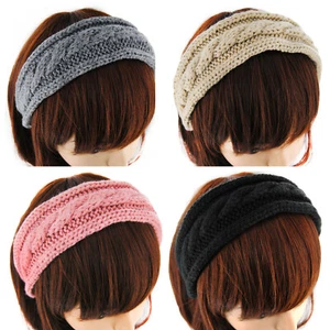 axy® Strick Wolle Haarreif-Charm Girl -Stirnband- Kopfschmuck Haarschmuck HR6