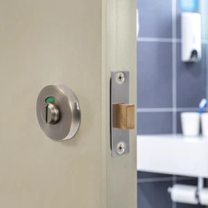 Bathroom Indicator Lock Occupied Deadbolt Toilet Partition Door Public - Picture 1 of 10
