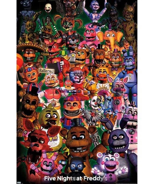 Trends International Five Nights at Freddy’s FNAF Ultimate Group Poster 22 X 34