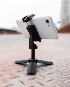 Portapod Universal Smartphone Mini Stativ Ständer mit Mikro Halter VLOG Live Stream - Bild 1 von 10