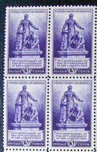 US 3¢ stamp SC #902 13th Amendment 75th Anniversary MNH 1940 block of 4. - Picture 1 of 1