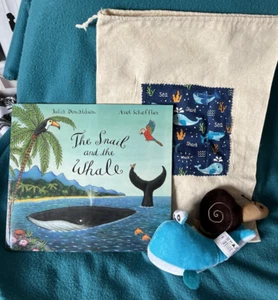 The snail and the whale, book, finger puppet, toy, VGC, EYFS, free Postage - Picture 1 of 7