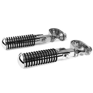 Chrome Engine Guard Foot Pegs + Clamps For 2011-2017 Yamaha XVS13 Stryker - Picture 1 of 7